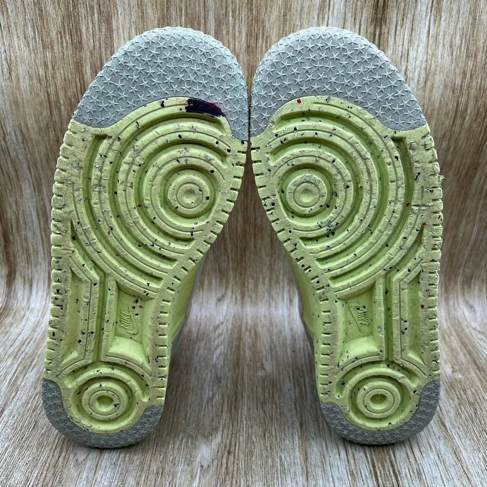 Nike Air Force 1 Crater Men's Size 12 Light Lemon Twist Sneakers DH2521-700
